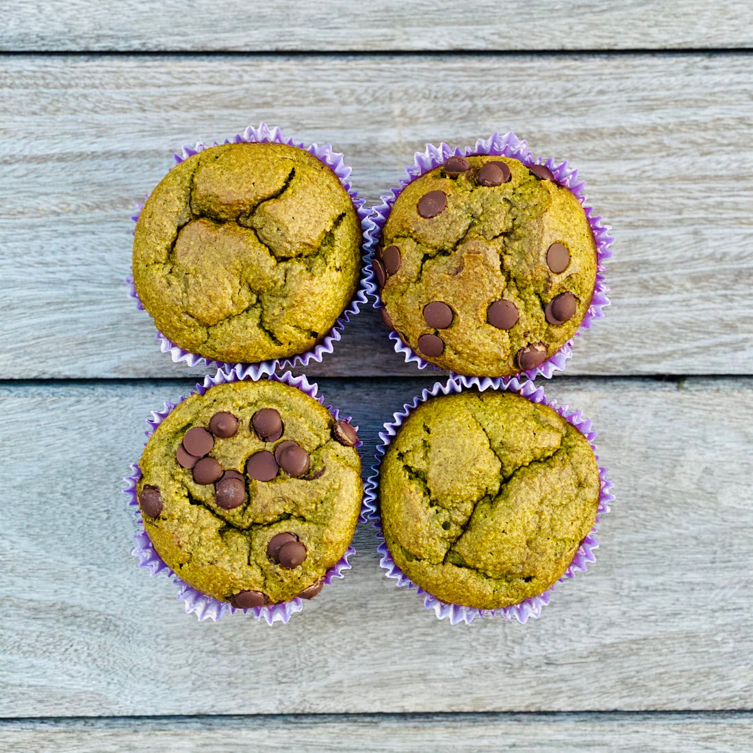 Muffiny "zelené smoothie"