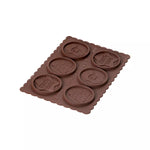 Načítať obrázok do zobrazovača galérie, Silikónová forma a vykrajovátko na keksíky s čokoládou - guľatá

