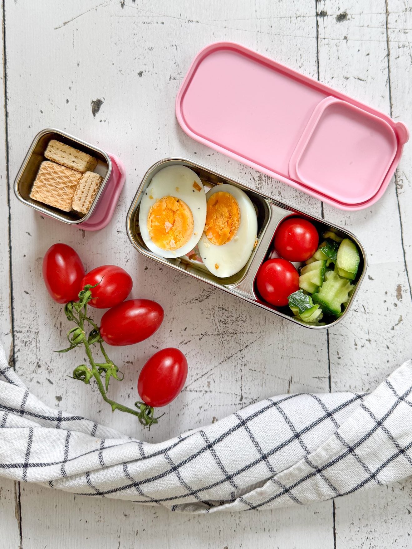 Nerezová sada Dip&Snack - ružová