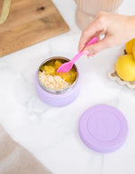 Načítať obrázok do zobrazovača galérie, MontiiCo MINI termoska na jedlo 200ml Lila
