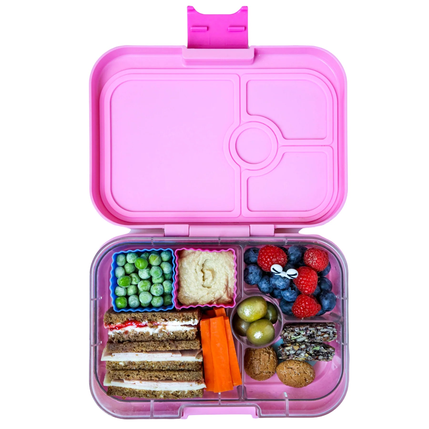 Yumbox CUBES - sada 6 silikónových formičiek tyrkys a ružová