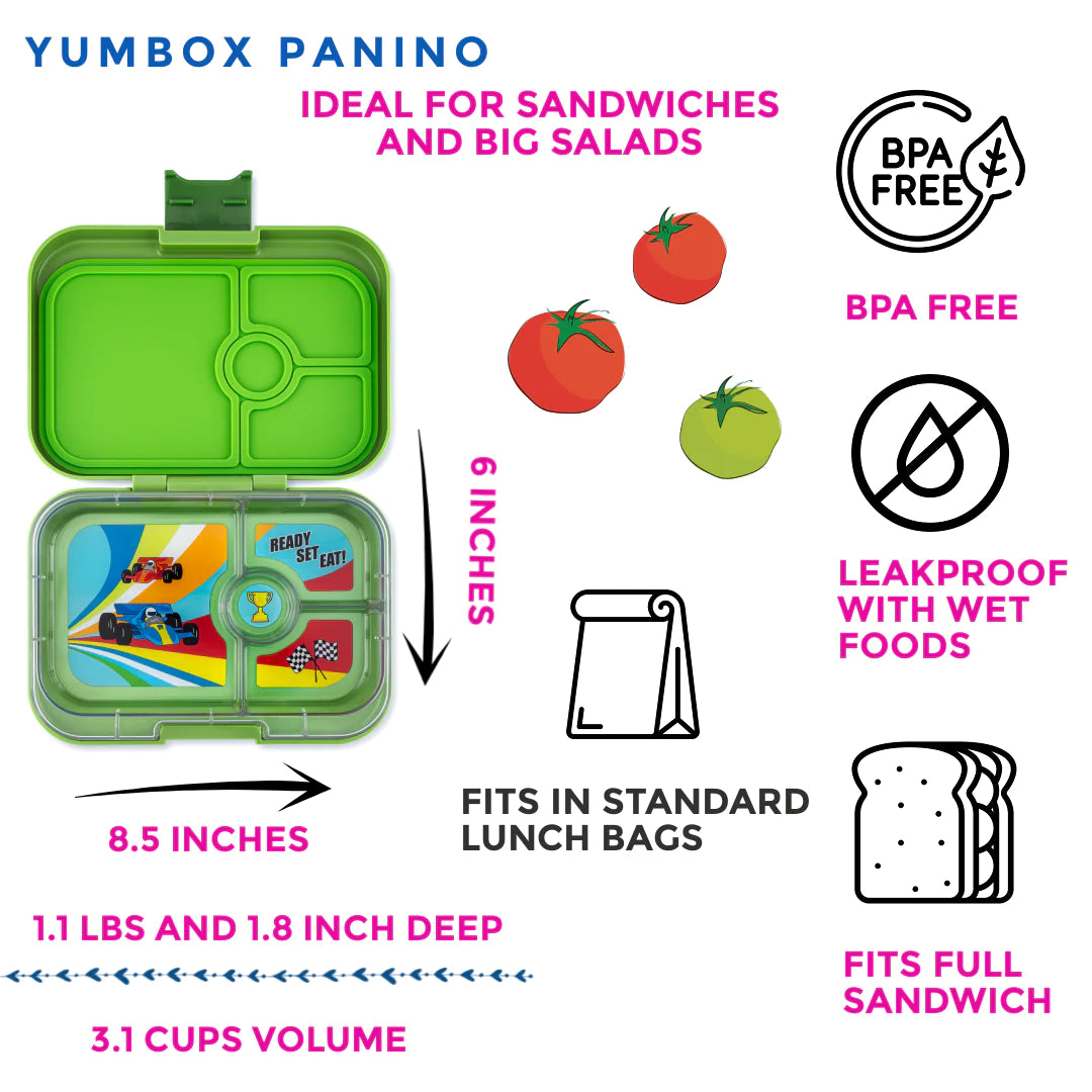 Yumbox Panino 4 oddelenia zelená matcha - preteky