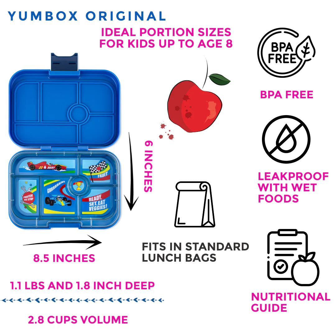 Yumbox Original 6 oddelení surfová modrá Preteky