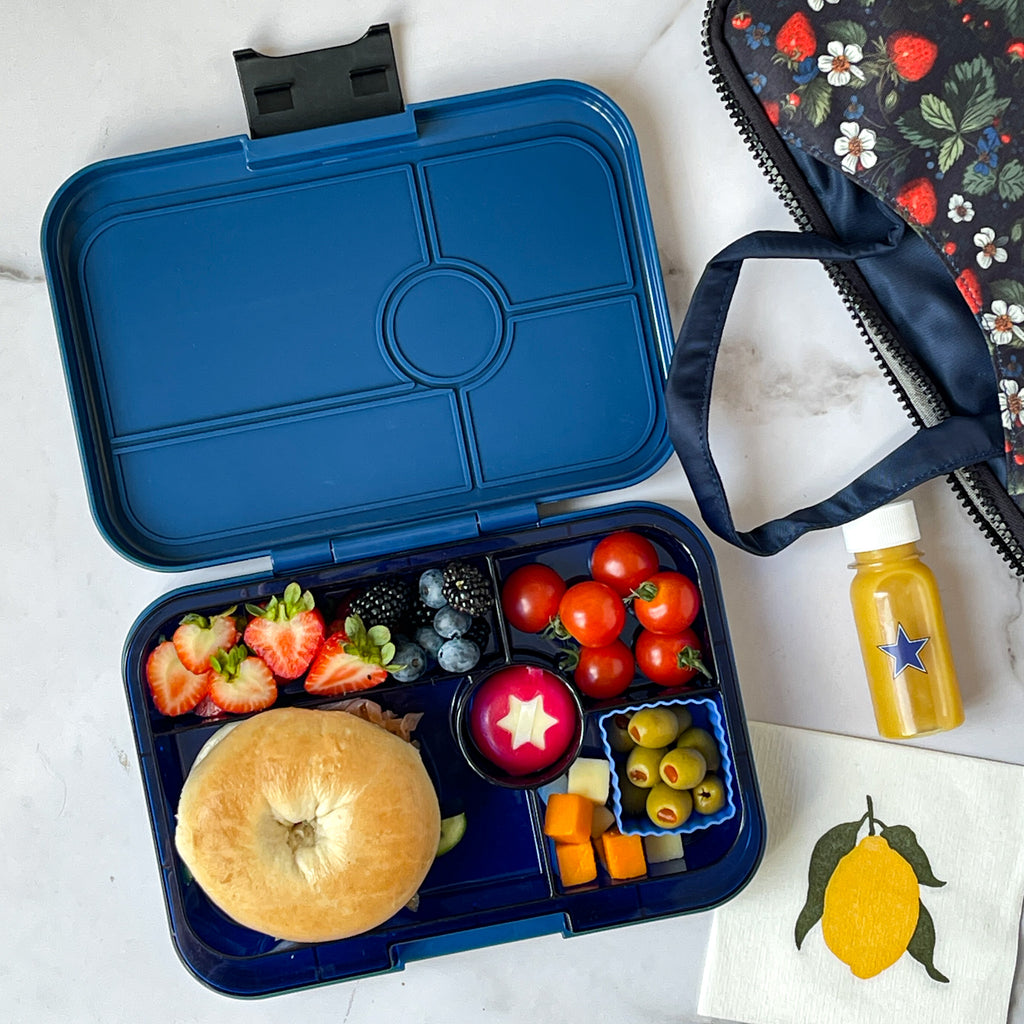 Yumbox XL Tapas 5 oddelení modrá Monte Carlo - modrá transparentná