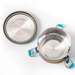 Načítať obrázok do zobrazovača galérie, Nepriepustná nerezová dóza Lekkabox Clipsy 400ml - dúhová
