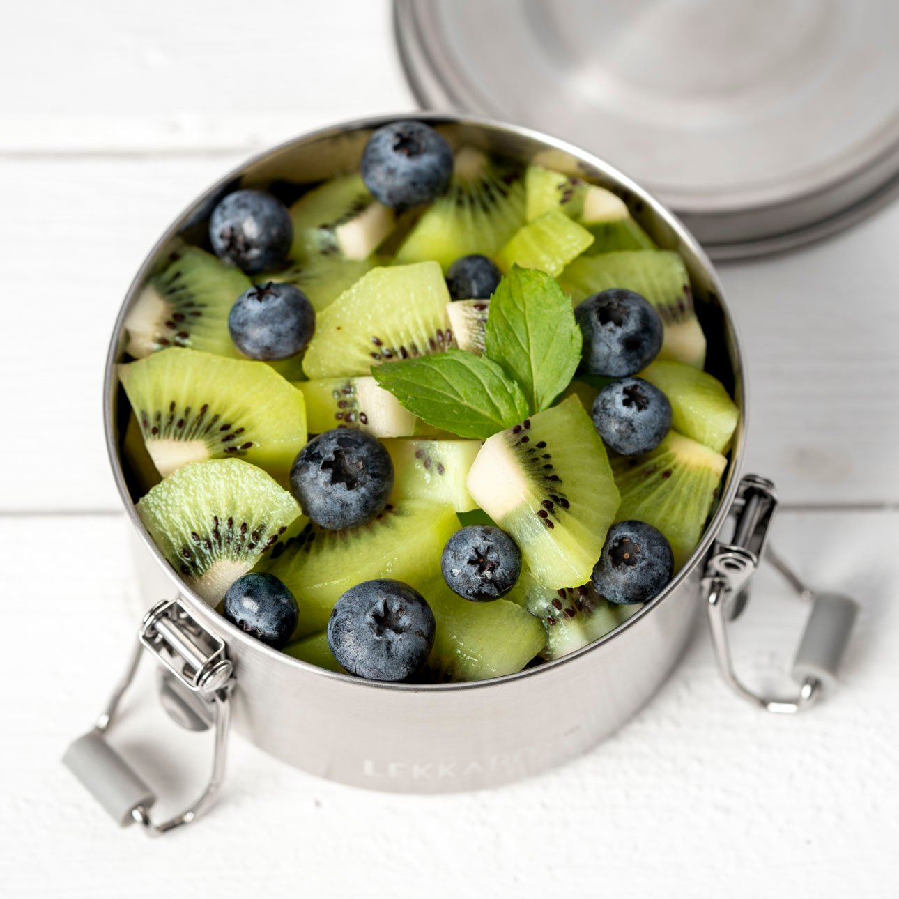 Nepriepustná nerezová dóza Lekkabox Clipsy 400ml - strieborná