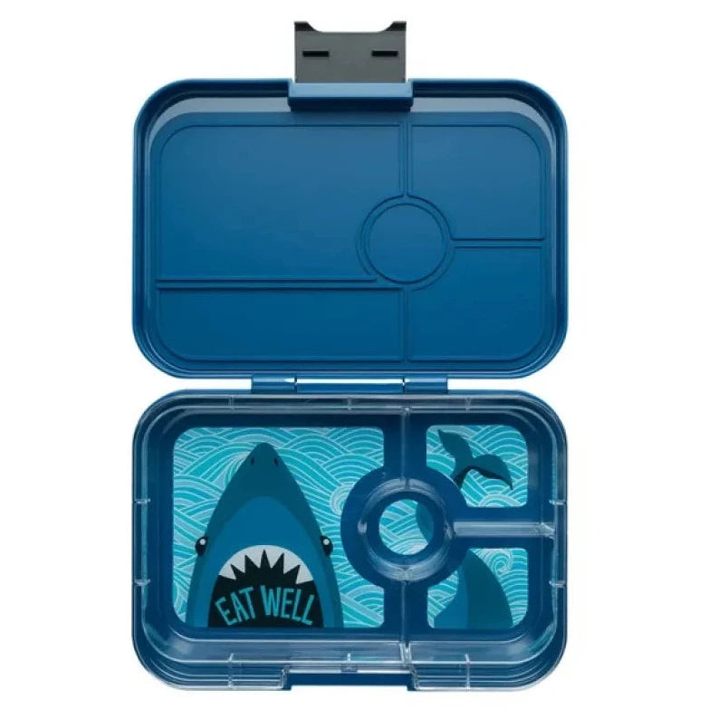 Yumbox XL Tapas 4 oddelenia modrá Monte Carlo Žralok