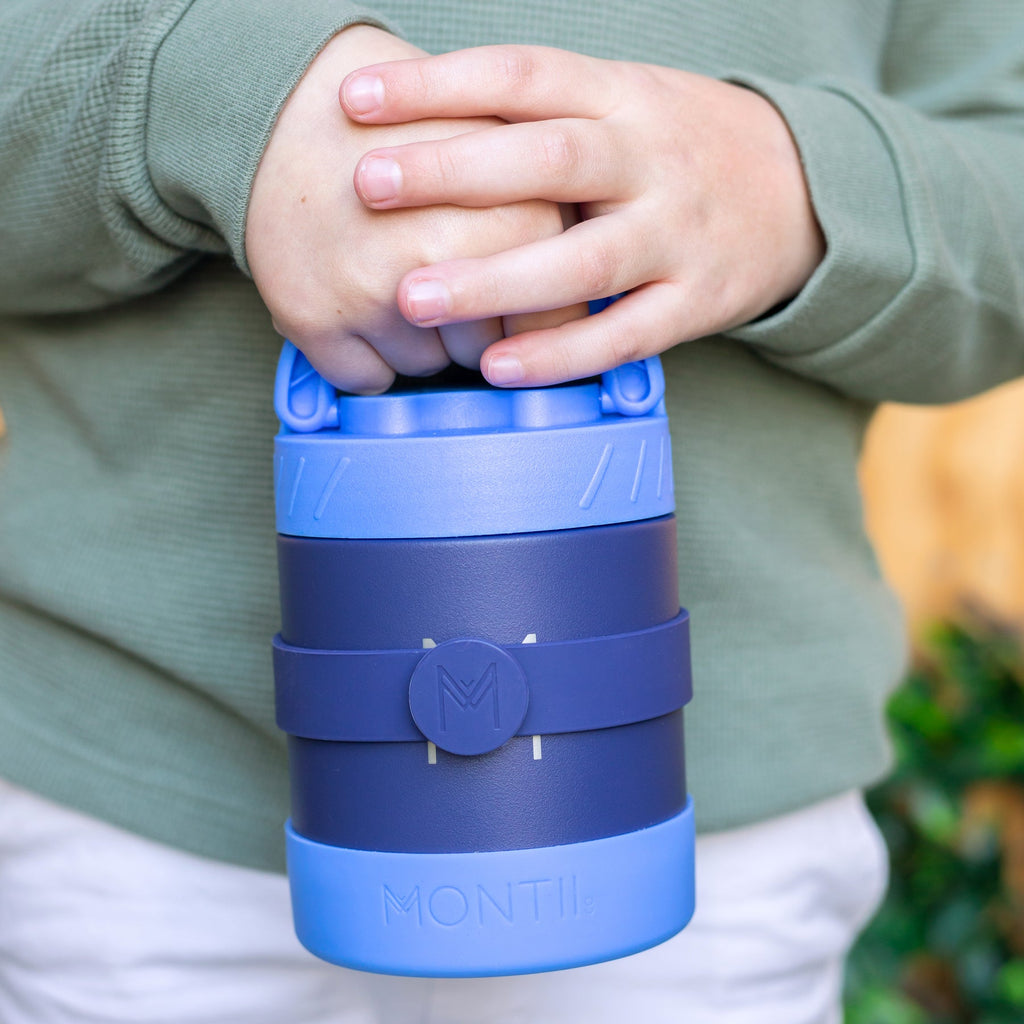 Montii silikónový pásik na príbor kobalt