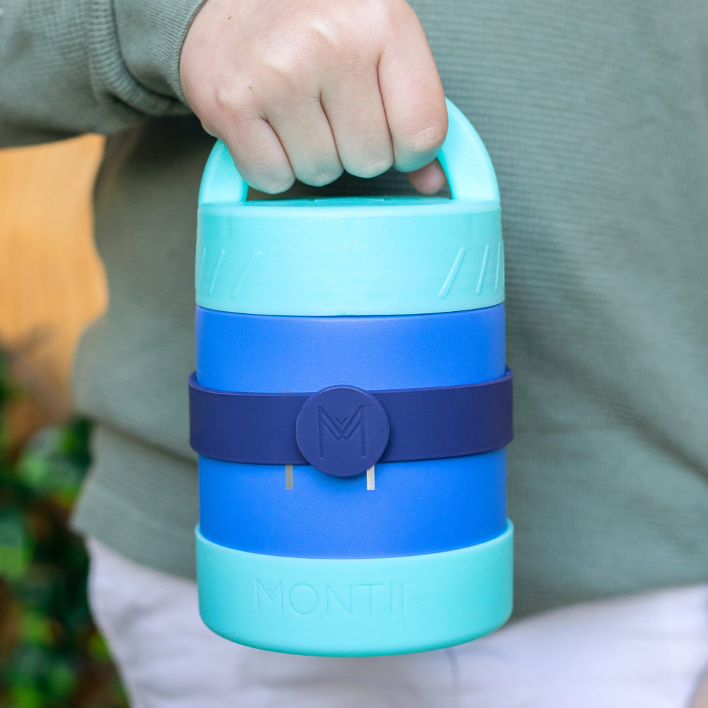 Montii silikónový pásik na príbor kobalt