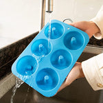 Načítať obrázok do zobrazovača galérie, Silikónová forma na donuty - modrá
