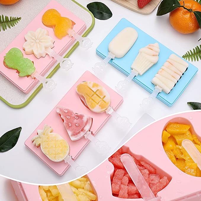 Silikónová forma na nanuky - ovocie modré