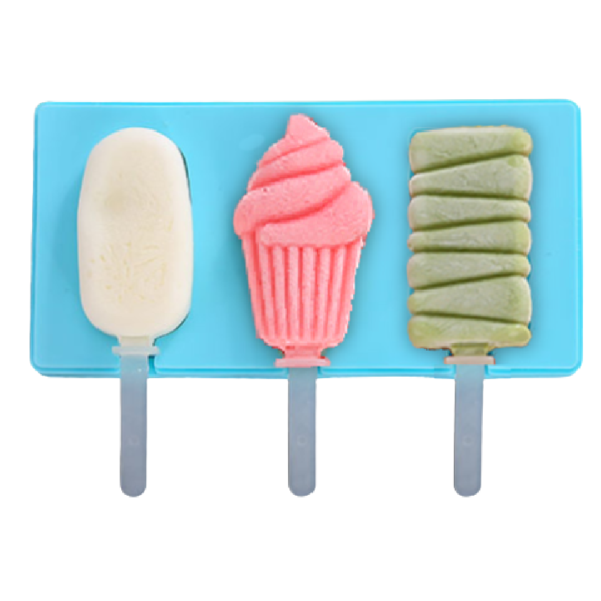 Silikónová forma na nanuky - modrá klasika