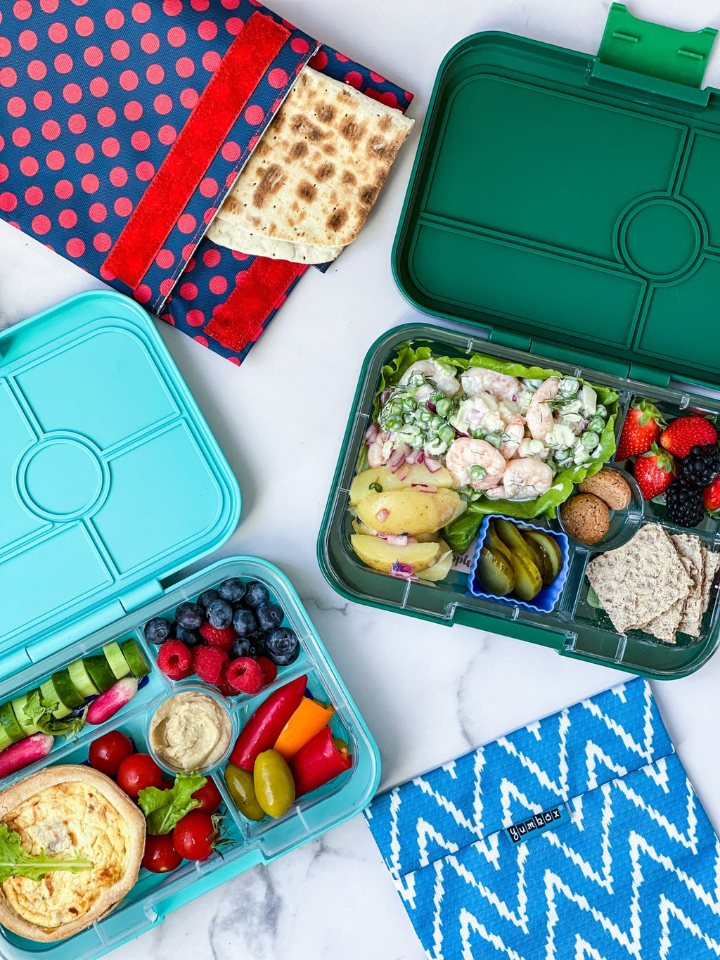 Yumbox Tapas XL 4 oddelenia zelený Greenwich