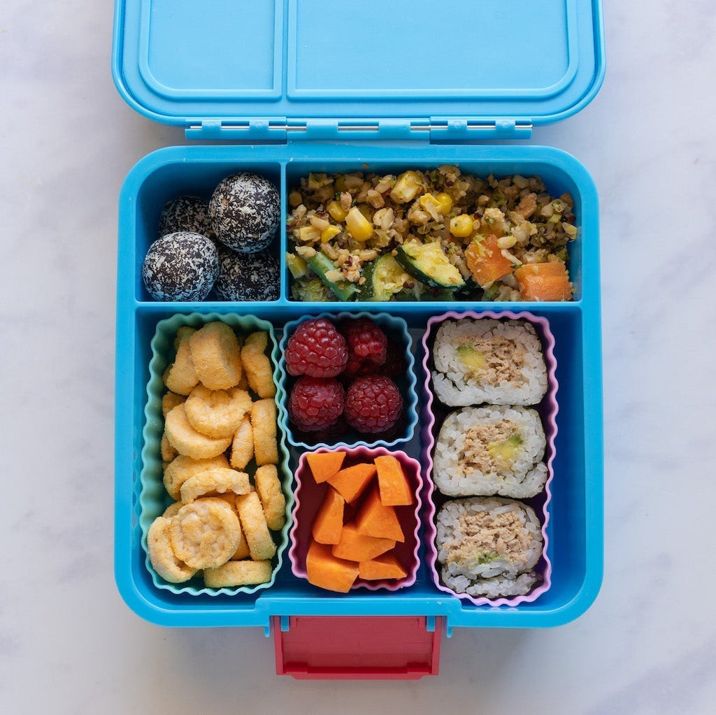 Sada 2 silikónových formičiek fialová Little Lunch Box Co