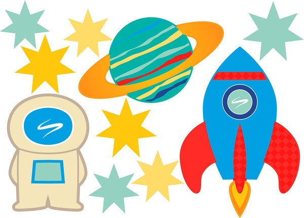 Vodeodolné nálepky Vesmír