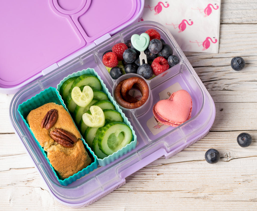 Set 4 krátkych nerezových napichovátok Lekkabox - láska nebeská