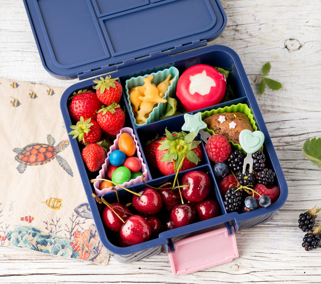 Set 4 krátkych nerezových napichovátok Lekkabox - láska nebeská