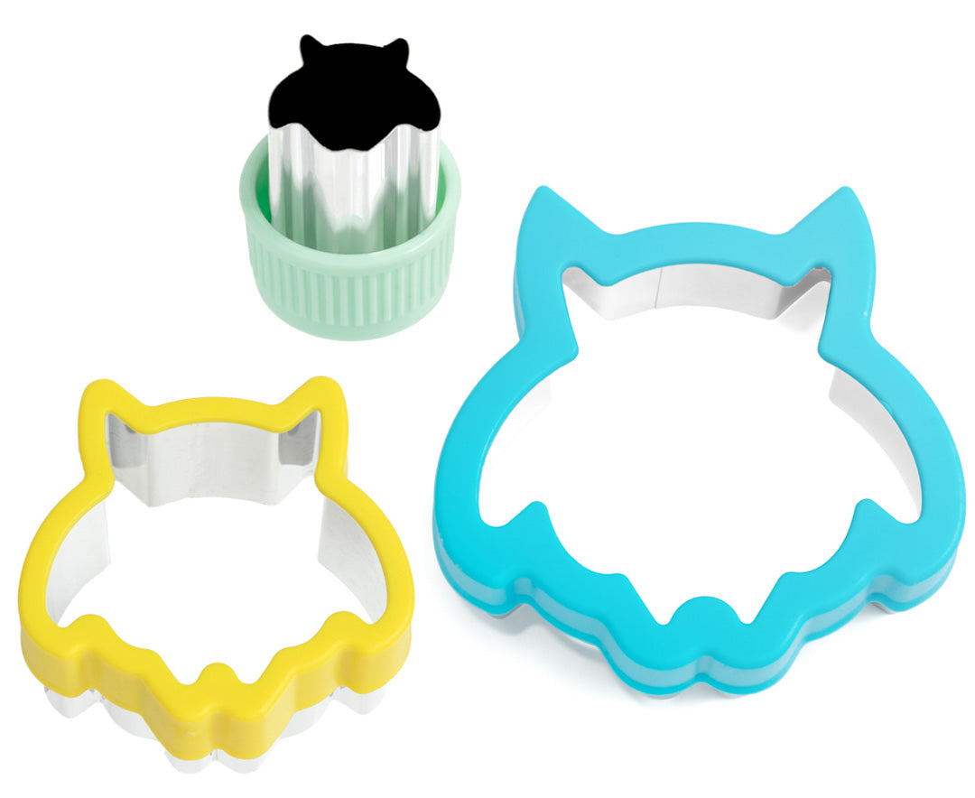 Sada 3 nerezových vykrajovátok Sovy