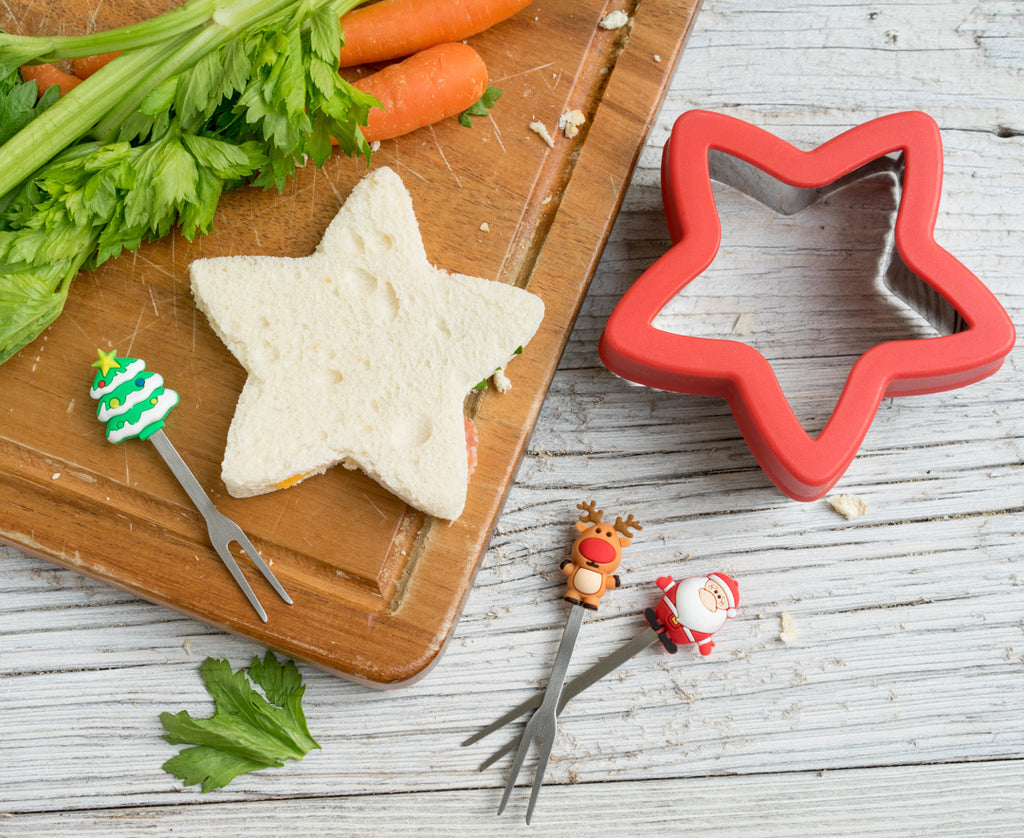 Set 3 vianočných nerezových napichovátok (dlhé)