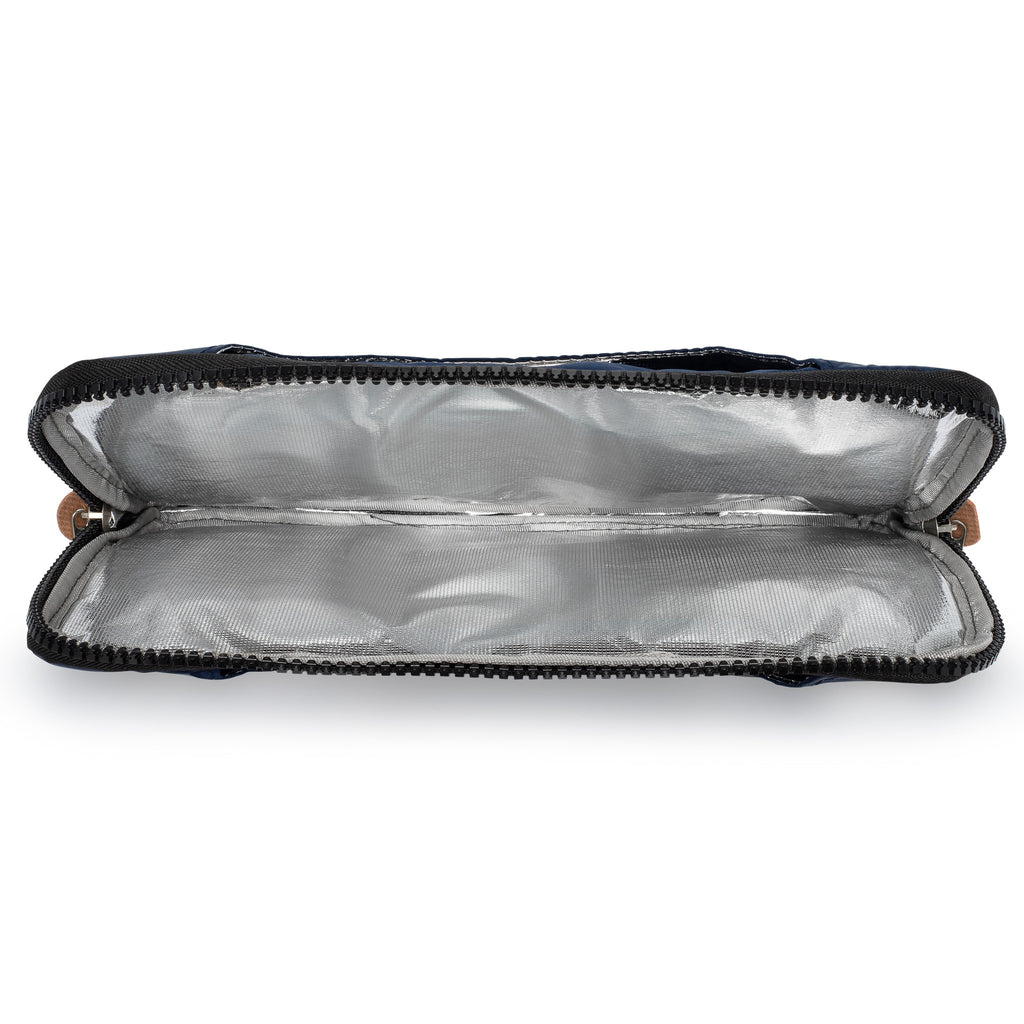 Yumbox POCHE termo izolačná taštička na lunchbox modrá s ušami