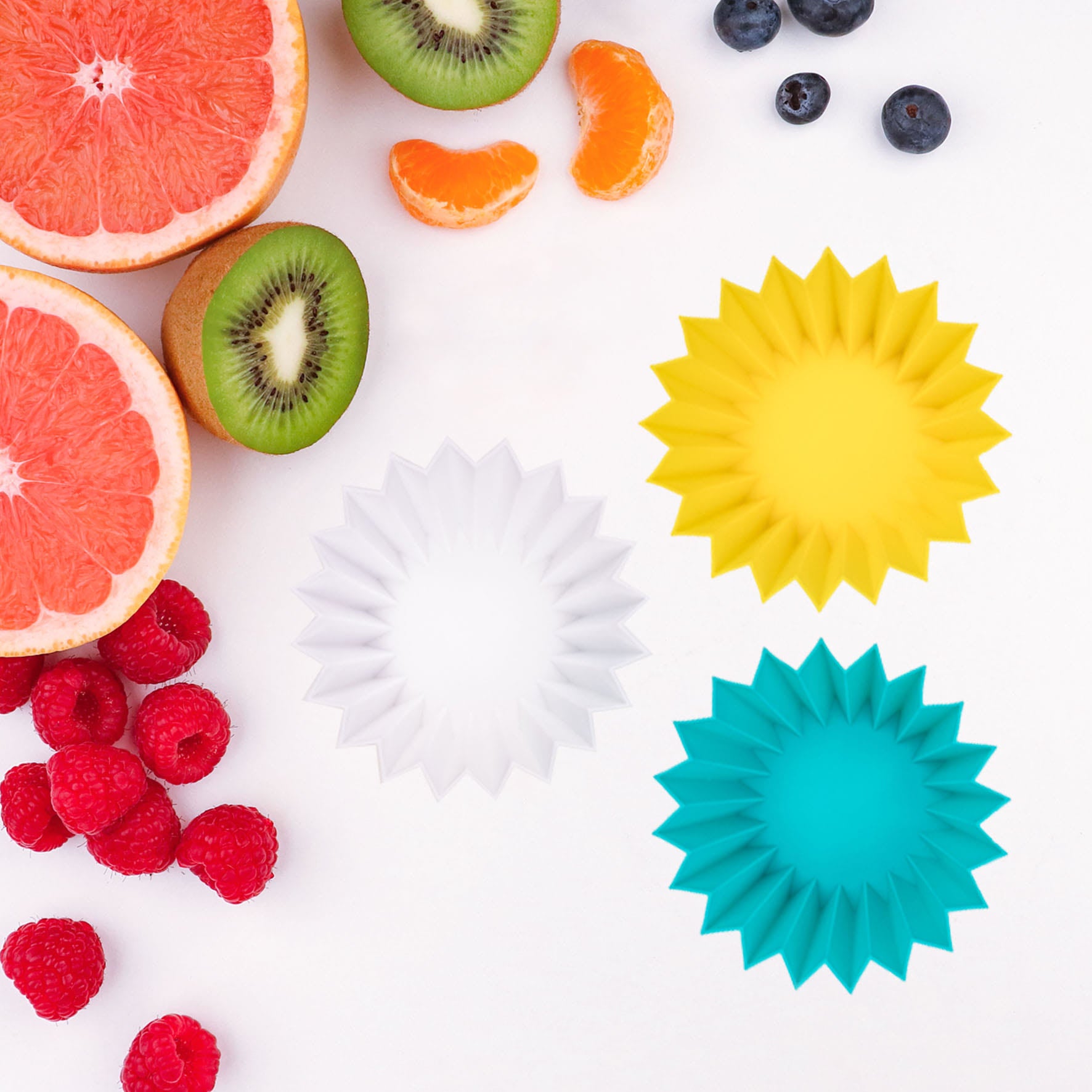 Sada silikónových pohárikov žltá