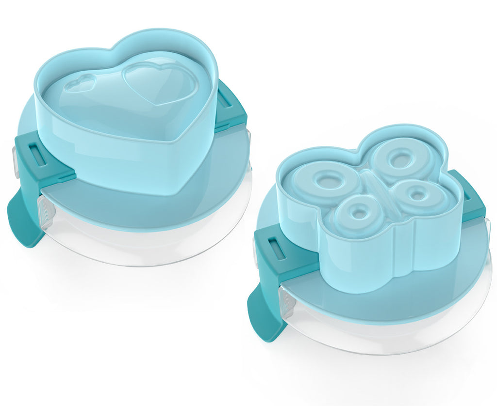 Sada 2 formičiek na vajíčka Lekkabox - motýľ a srdiečko