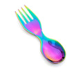 Mini nerezová vidličko-lyžička dúhová