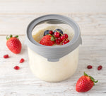 Načítať obrázok do zobrazovača galérie, Lekkabox Little Prep - sklenená dózička so skleneným viečkom so silikónovým tesnením 450ml
