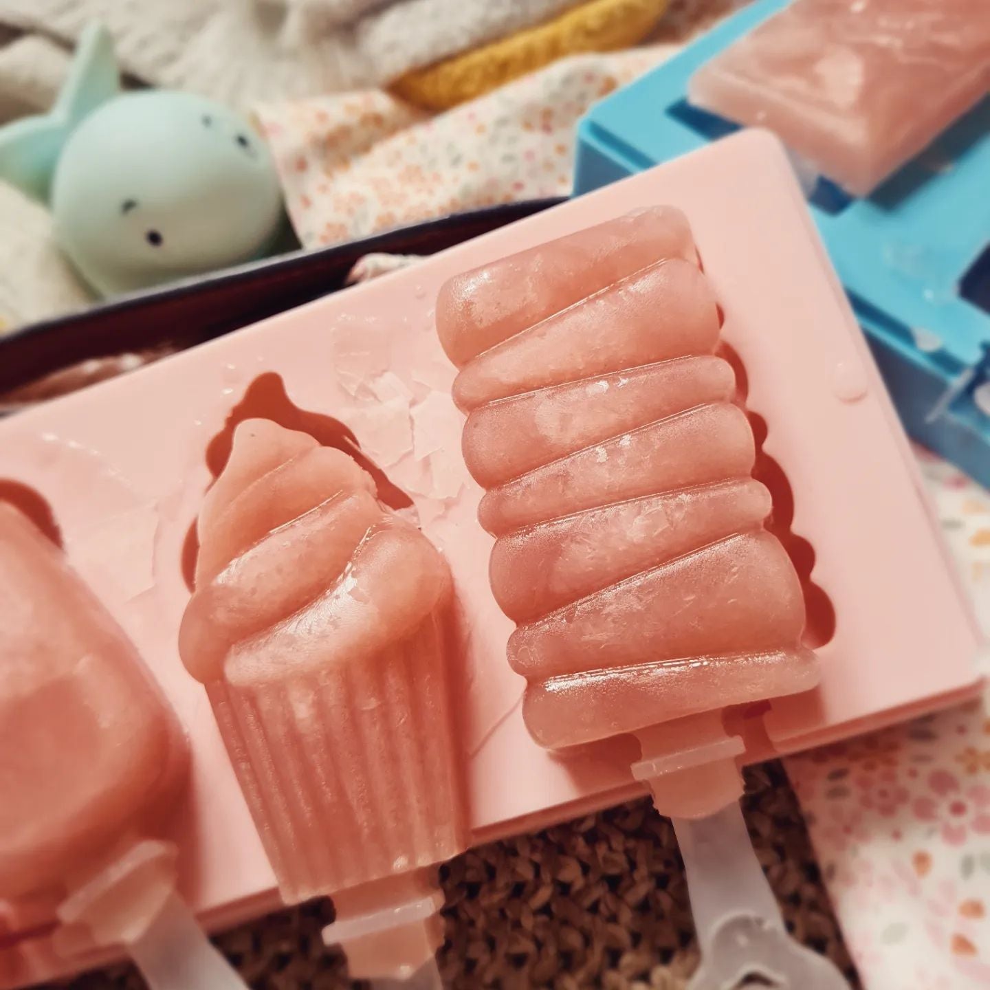 Silikónová forma na nanuky - modrá klasika