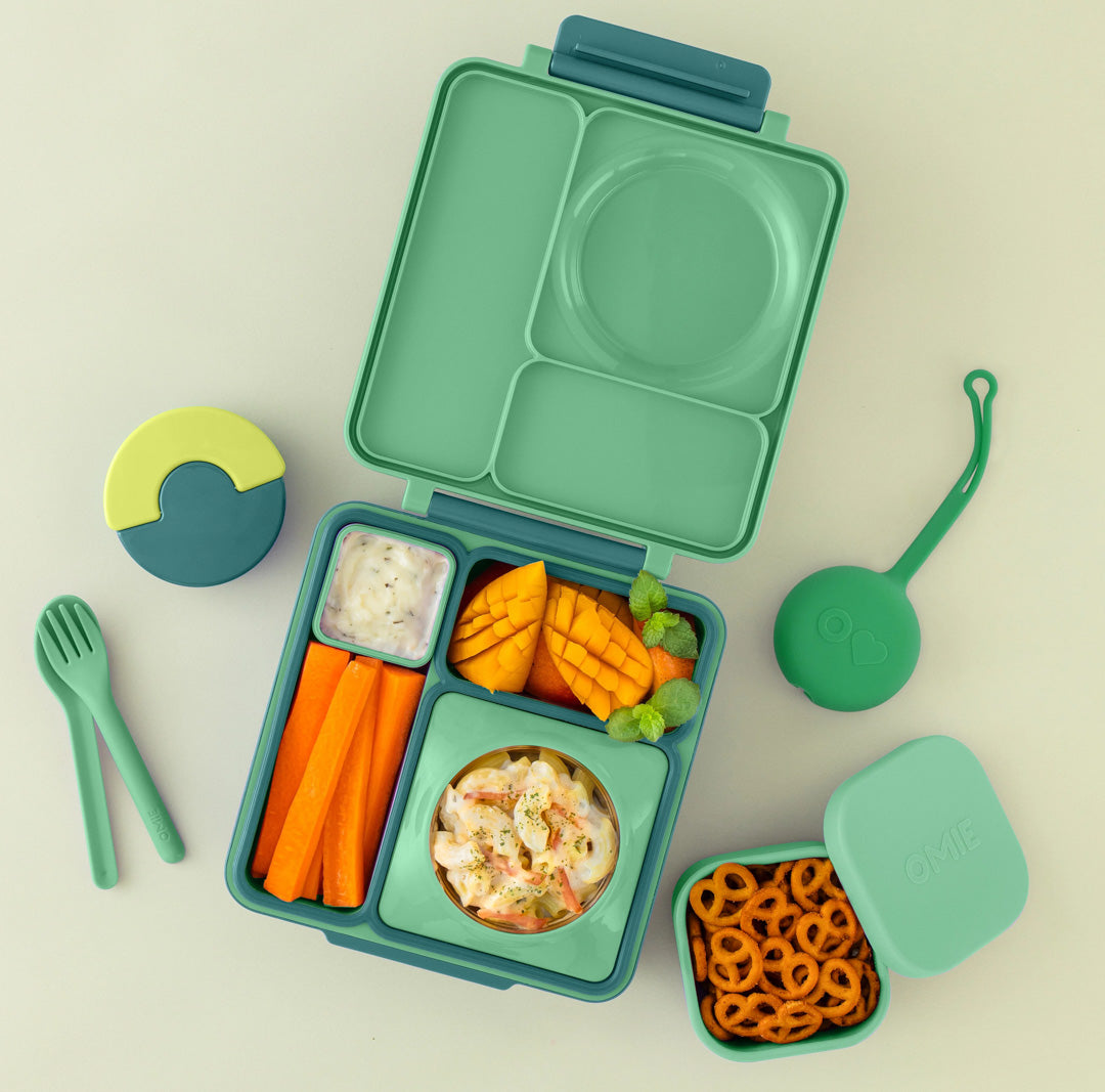 OmieSnack - silikónová dóza zelená 280ml