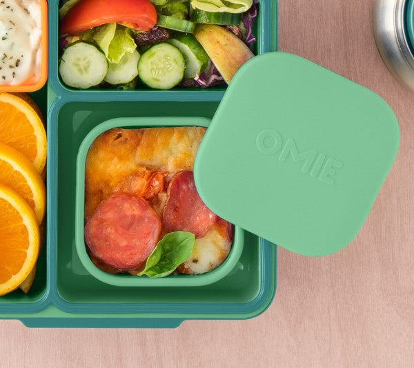 OmieSnack - silikónová dóza zelená 280ml