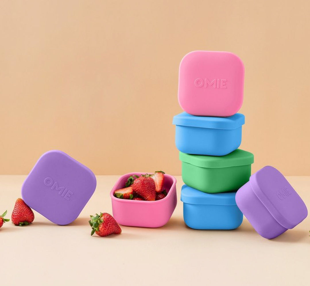 OmieSnack - silikónová dóza fialová 280ml