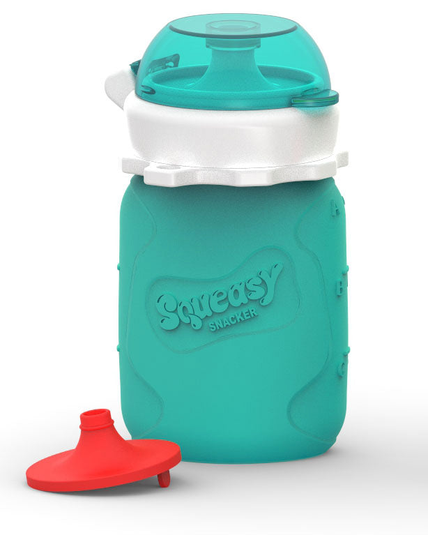 Squeasy Snacker Mini - silikónová kapsička 100ml tyrkysová
