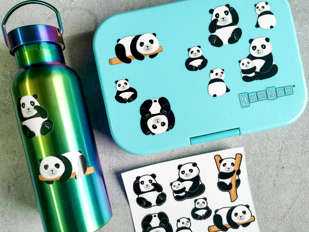 Vodeodolné nálepky Pandy